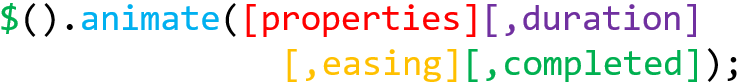 Animate function.