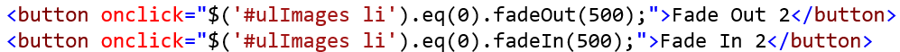 Animation FadeIn and FadeOut.