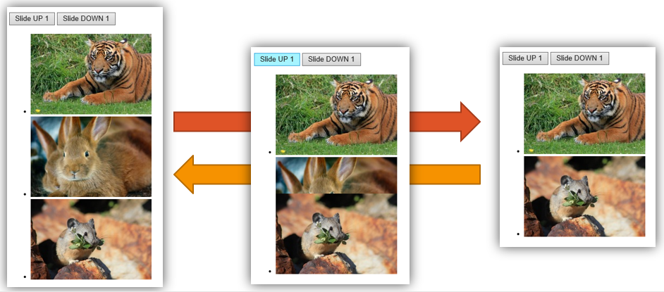 Animation SlideUp and SlideDown.
