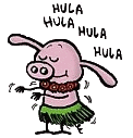 Hula pig.