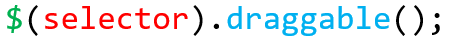 jQuery UI Draggable.