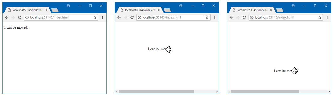 jQuery UI Draggable.