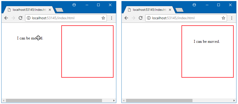 jQuery UI Droppable.