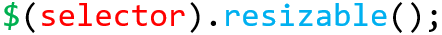 jQuery UI Resizable.