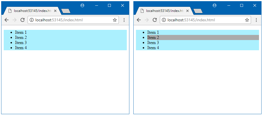 jQuery UI Selectable.