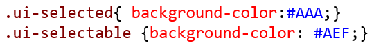 jQuery UI Styling.