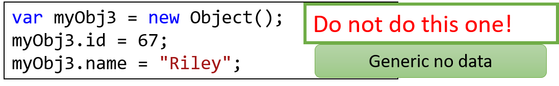 Generic object declaration.