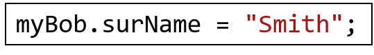 Square brackets for array declaration.