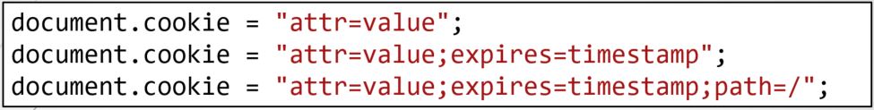 Cookie code.