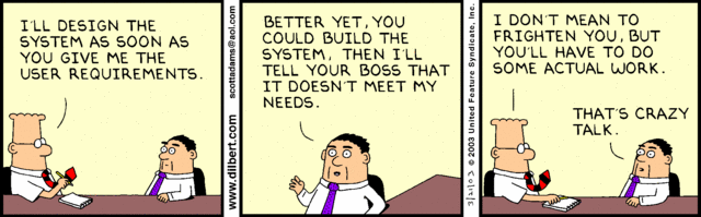 The importance of requirements determination.