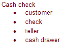 Cash Check.